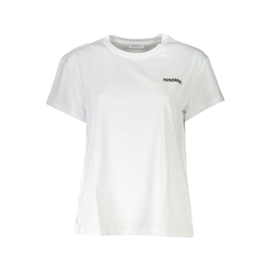 Patrizia Pepe | White Cotton Tops & T-Shirt| McRichard Designer Brands   