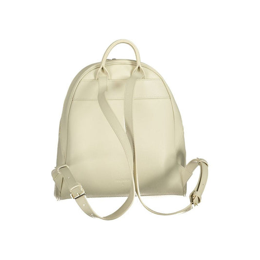 White Leather Backpack