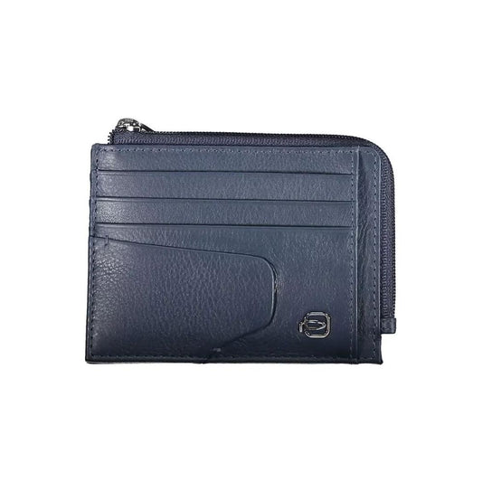 Piquadro Sleek Blue Leather Card Holder with RFID Blocker sleek-blue-leather-card-holder-with-rfid-blocker