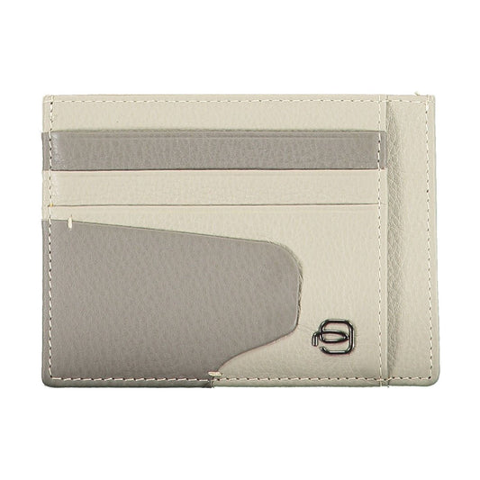 Piquadro Sleek Gray Leather RFID Card Holder sleek-gray-leather-rfid-card-holder