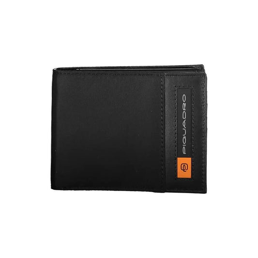 Piquadro Eco-Chic Contrast Detailed Black Wallet eco-chic-contrast-detailed-black-wallet