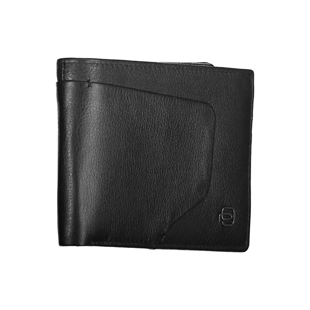 Piquadro | Elegant Black Leather Wallet with RFID Blocker| McRichard Designer Brands   
