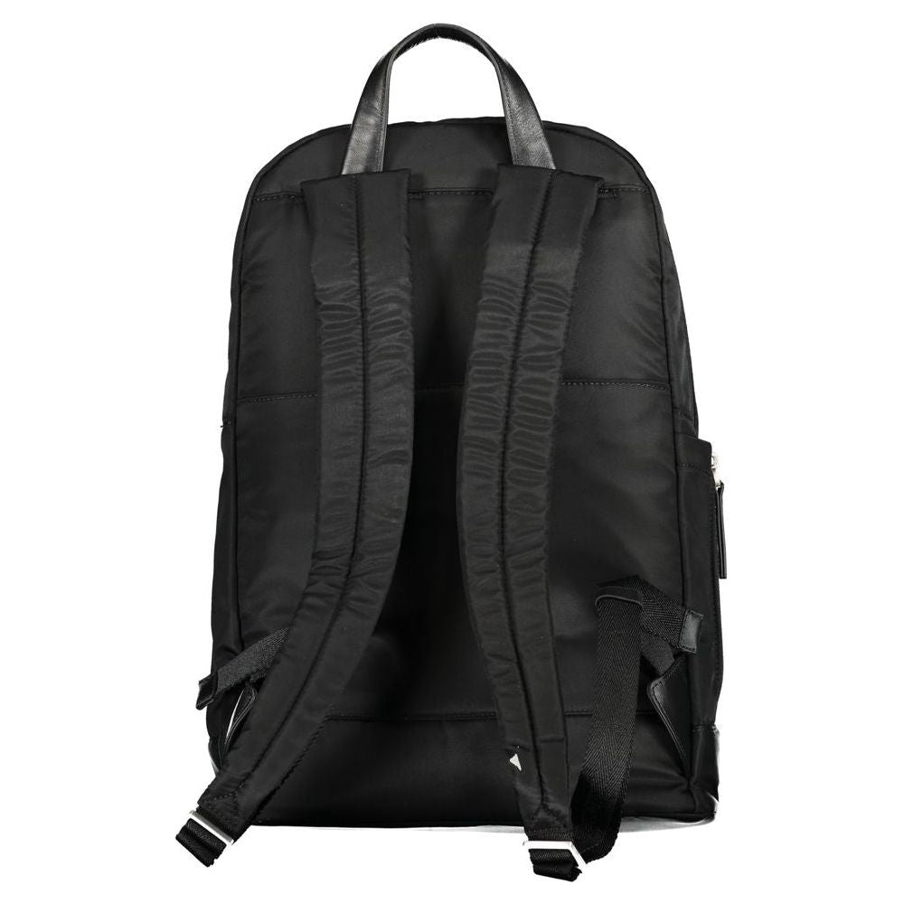 Piquadro Black Nylon Backpack black-nylon-backpack-1