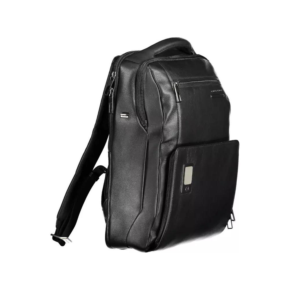 Piquadro | Elegant Leather Backpack with Laptop Pocket| McRichard Designer Brands   