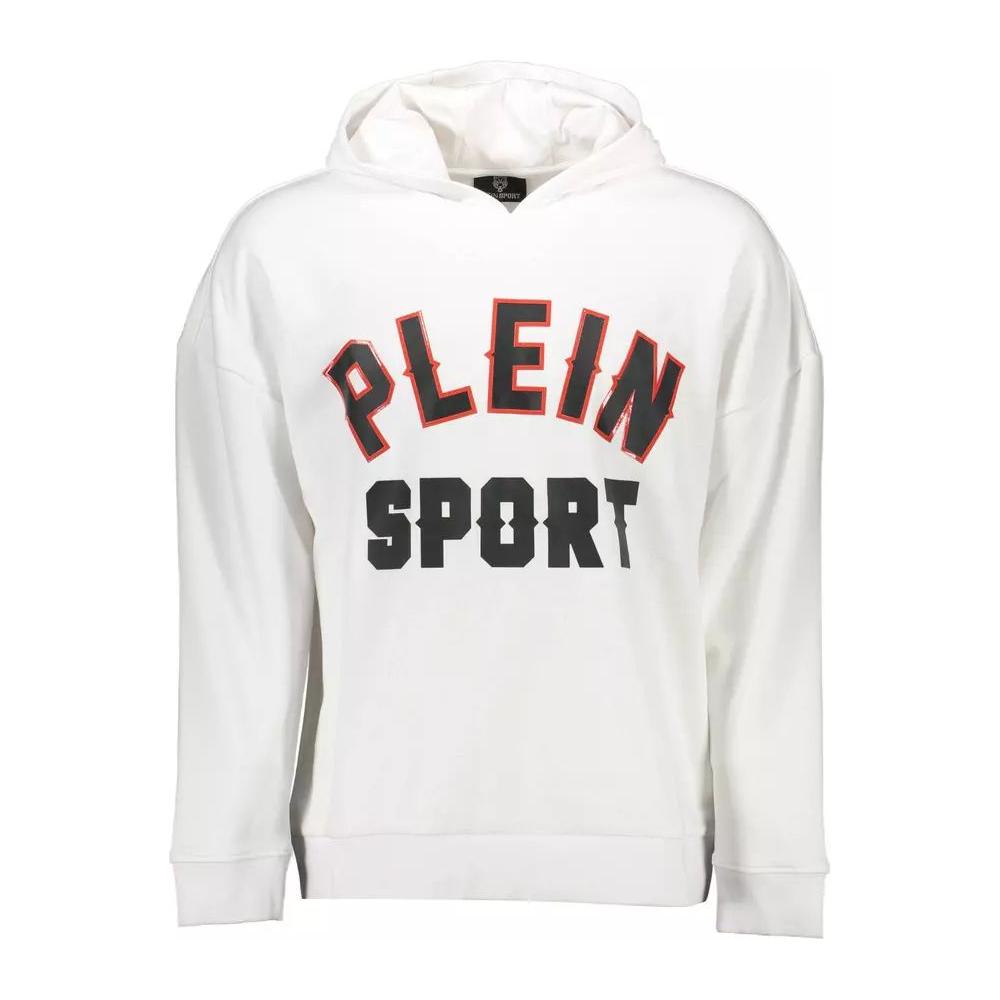 Plein SportSleek White Hooded Sweatshirt with Bold PrintsMcRichard Designer Brands£129.00
