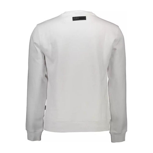 Plein Sport Sleek White Graphic Sweatshirt for Men sleek-white-graphic-sweatshirt-for-men