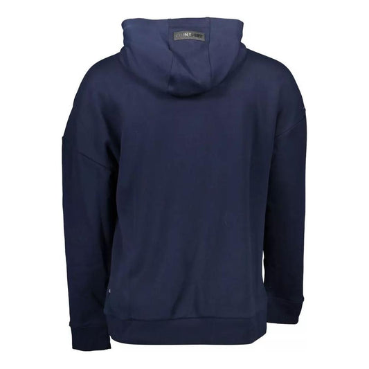 Plein Sport Sleek Long-Sleeved Hooded Sweatshirt with Print sleek-long-sleeved-hooded-sweatshirt-with-print