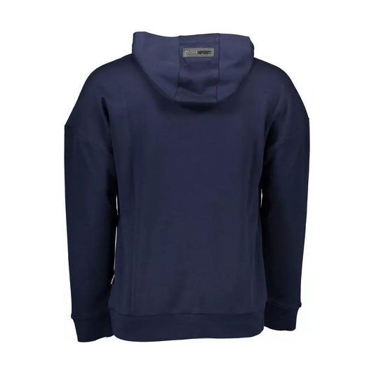 Plein Sport Blue Contrast Detail Hooded Sweatshirt blue-contrast-detail-hooded-sweatshirt