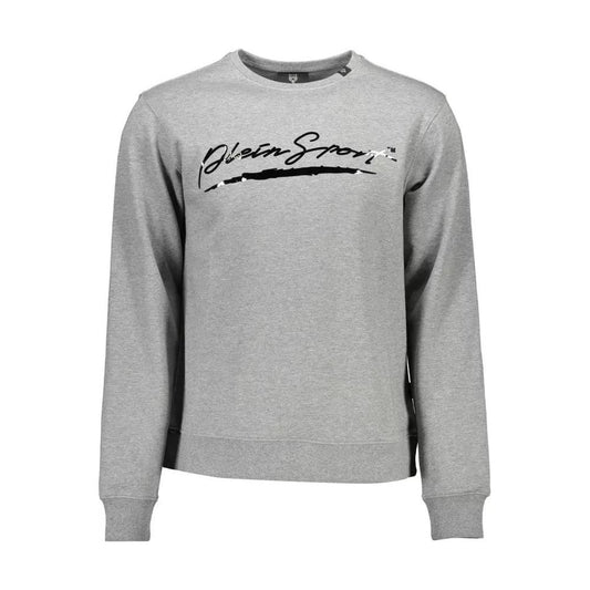 Plein Sport Athletic Grey Logo Print Sweatshirt athletic-grey-logo-print-sweatshirt