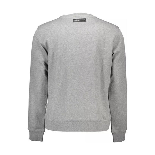 Plein Sport | Athletic Grey Logo Print Sweatshirt| McRichard Designer Brands   