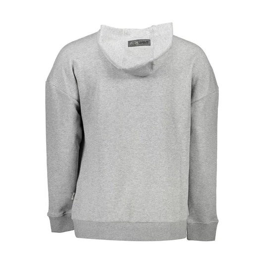 Plein Sport | Elevated Casual Gray Hooded Sweatshirt| McRichard Designer Brands   