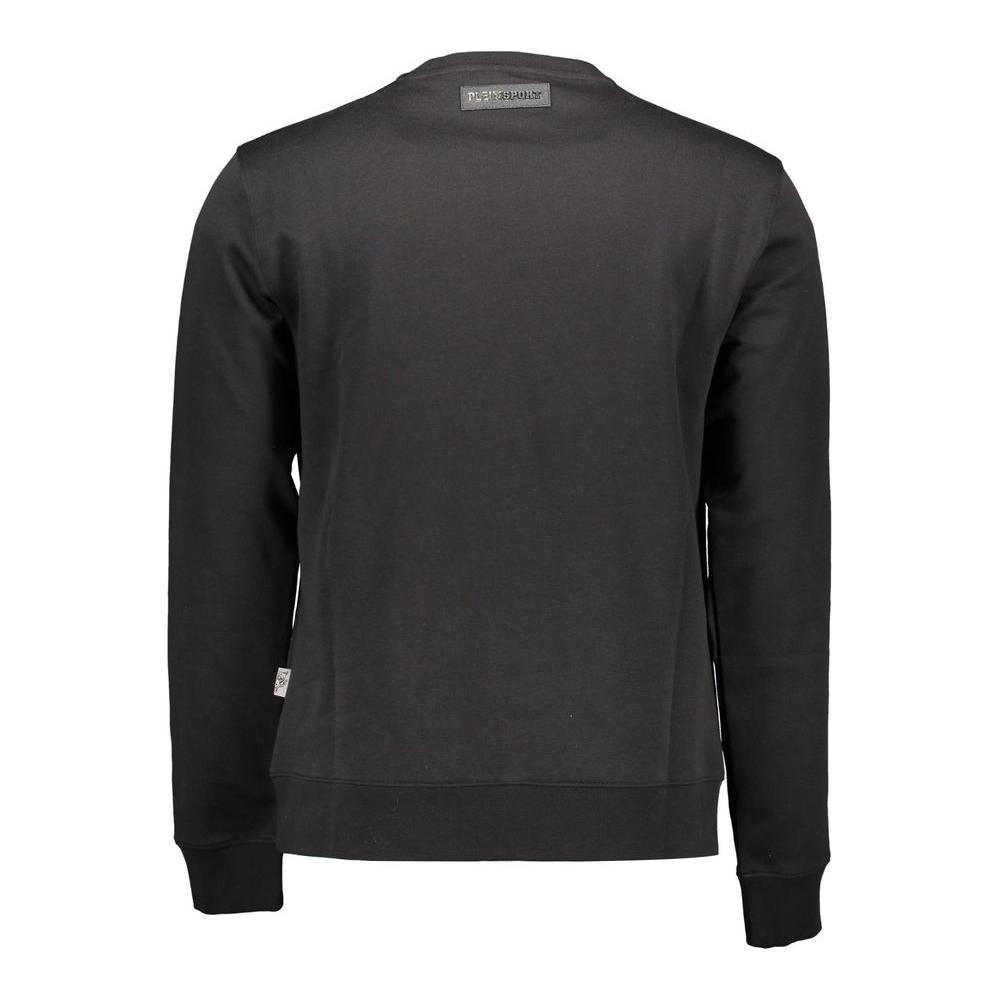 Plein Sport Sleek Long-Sleeve Sweatshirt with Contrast Details sleek-long-sleeve-sweatshirt-with-contrast-details