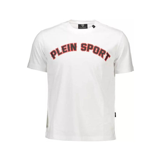 Plein SportSporty Elegance White Cotton T-ShirtMcRichard Designer Brands£99.00