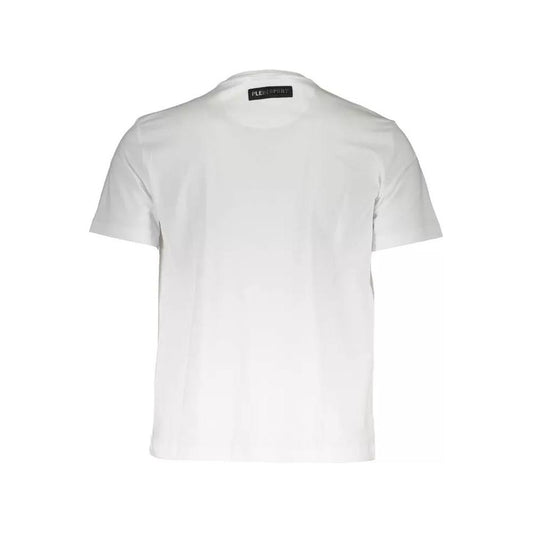 Plein Sport Sleek White Crew Neck Designer Tee sleek-white-crew-neck-designer-tee