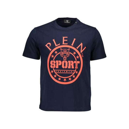 Plein SportElevated Blue Cotton Tee with Signature DetailsMcRichard Designer Brands£89.00