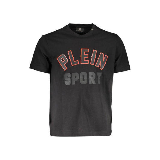 Elevated Athletic Black Tee with Iconic Print