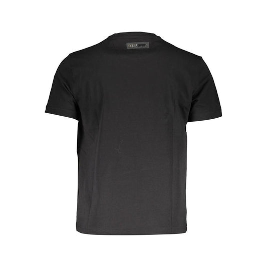 Elevated Athletic Black Tee with Iconic Print