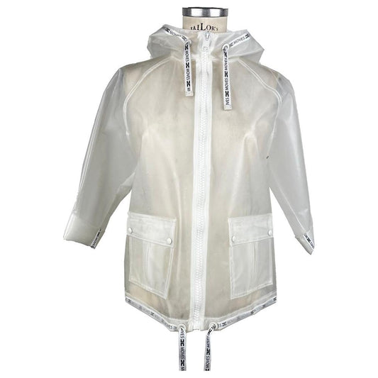 Elisabetta Franchi Elegant Waterproof Short Jacket white-jackets-coat-2