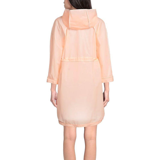Elisabetta Franchi Powder Pink Long Waterproof Jacket pink-polyethylene-jackets-coat
