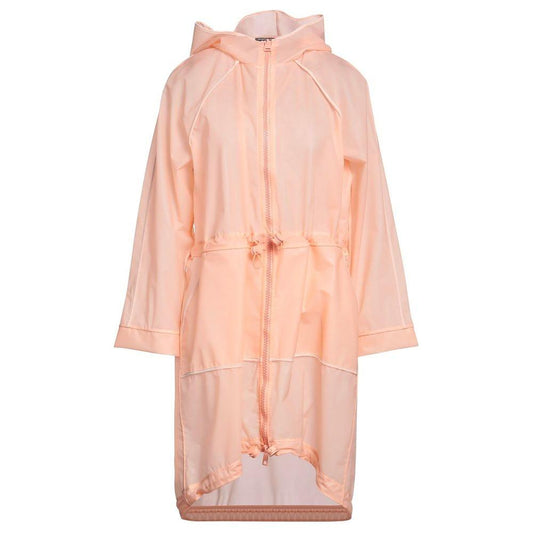 Powder Pink Long Waterproof Jacket
