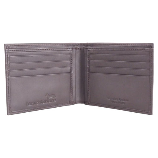 Harmont & Blaine Elegant Calfskin Leather Wallet brown-leather-wallet-23