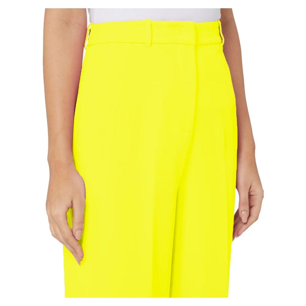 Hinnominate Elegant Soft Yellow Trousers elegant-soft-yellow-trousers