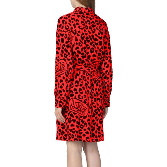 Love MoschinoElegant Viscose Blend Leopard Print DressMcRichard Designer Brands£219.00