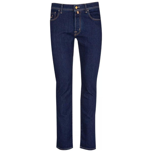 Jacob Cohen Elegant Dark Blue Bard Jeans elegant-dark-blue-bard-jeans