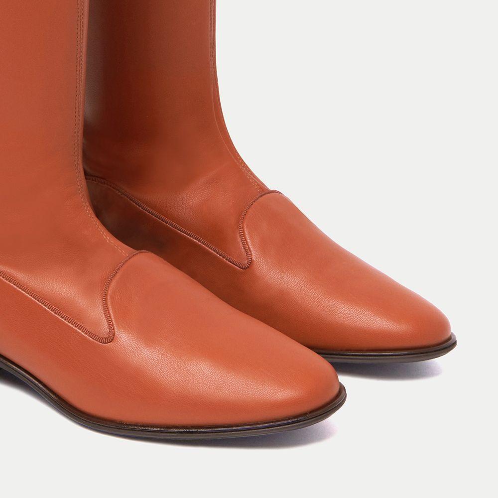 Elegant Velvet Ankle Boots in Brown