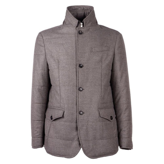 Elegant Wool Cashmere Men's Coat