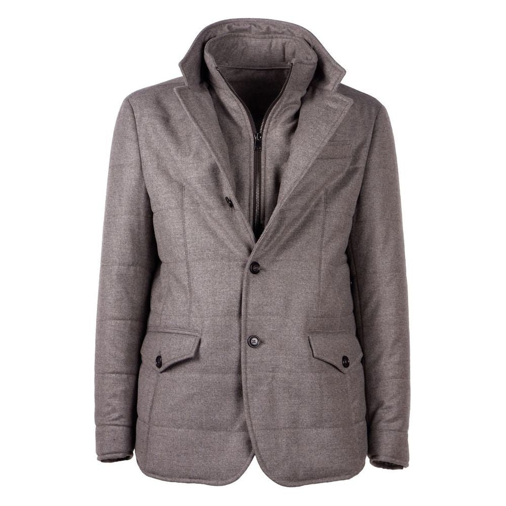 Made in Italy Elegant Wool Cashmere Men's Coat elegant-wool-cashmere-mens-coat-2