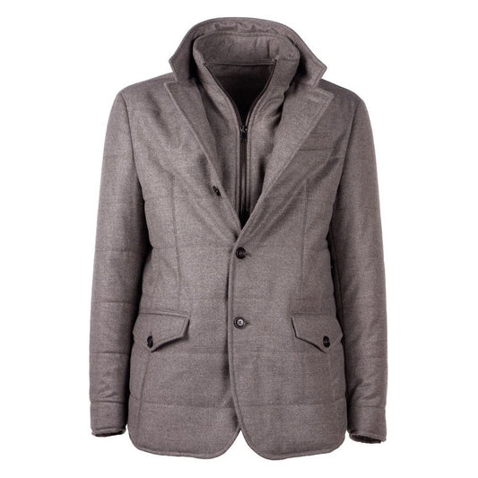 Made in Italy Elegant Wool Cashmere Men's Coat elegant-wool-cashmere-mens-coat-2