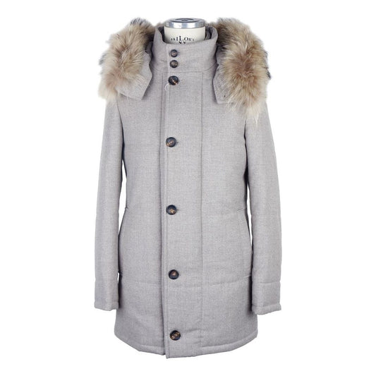 Made in ItalyItalian Wool-Cashmere Blend Gray JacketMcRichard Designer Brands£689.00
