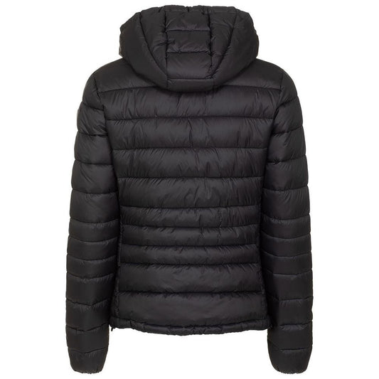 Chic Hooded Short Down Jacket in Black