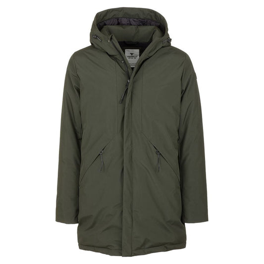 Chic Green Technical Fabric Jacket