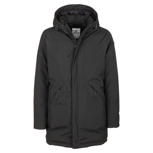Fred Mello Sleek Men's Tech Fabric Jacket with Hood sleek-mens-tech-fabric-jacket-with-hood
