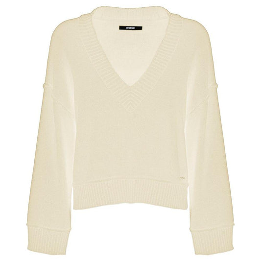 ImperfectChic Beige V-Neck Wool Blend SweaterMcRichard Designer Brands£89.00