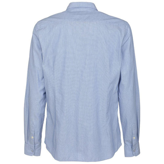 Fred Mello Chic Blue Dot Patterned Button-Up Shirt chic-blue-dot-patterned-button-up-shirt