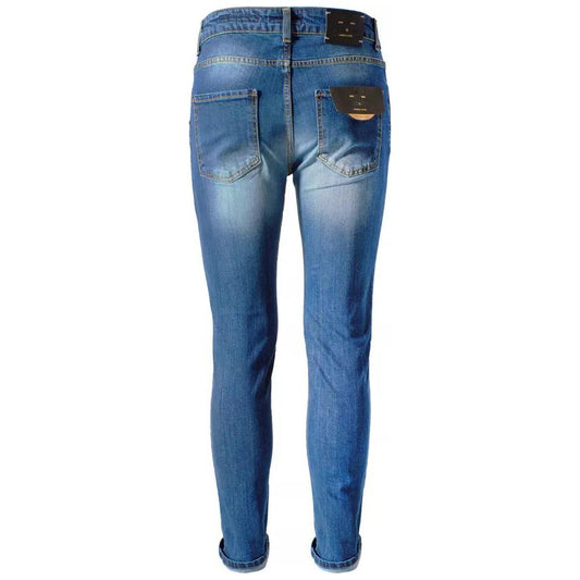 Yes Zee Chic Slim Fit Men's Jeans - Versatile Blue Denim chic-slim-fit-mens-jeans-versatile-blue-denim