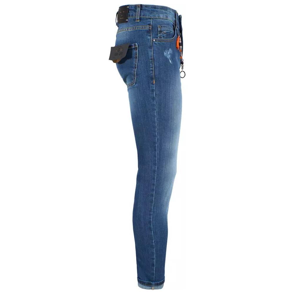 Yes Zee Chic Slim Fit Men's Jeans - Versatile Blue Denim chic-slim-fit-mens-jeans-versatile-blue-denim