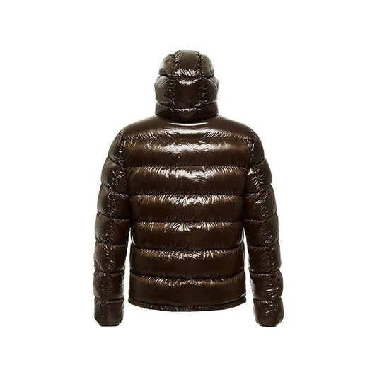 CentogrammiReversible Hooded Down Jacket in Brown and BlackMcRichard Designer Brands£209.00