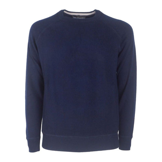 Emilio Romanelli Elegant Dark Blue Cashmere Sweater elegant-dark-blue-cashmere-sweater