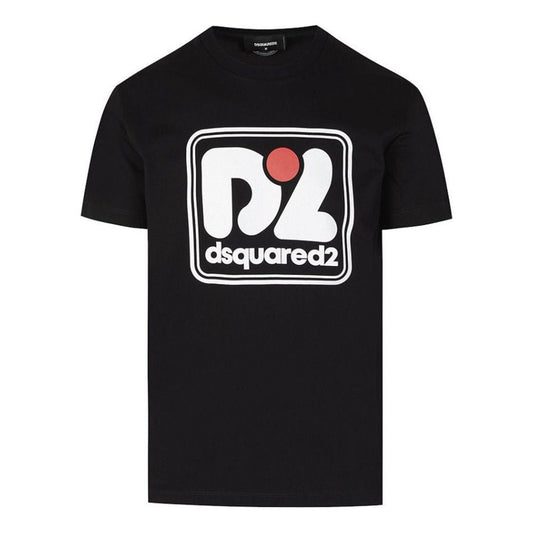 Dsquared² Elevate Your Style with a Chic Black Crew Neck Tee elevate-your-style-with-a-chic-black-crew-neck-tee