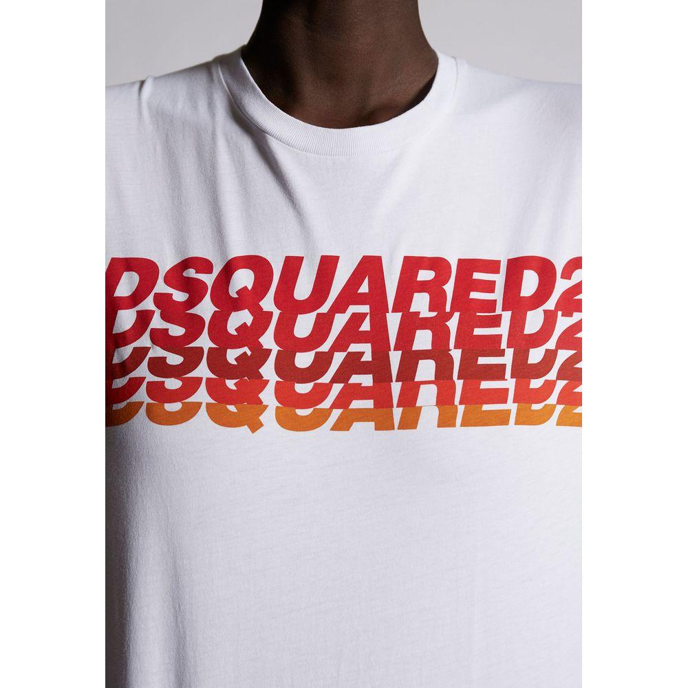 Dsquared² Elevated Casual Cotton Tee with Signature Appeal white-t-shirt-21