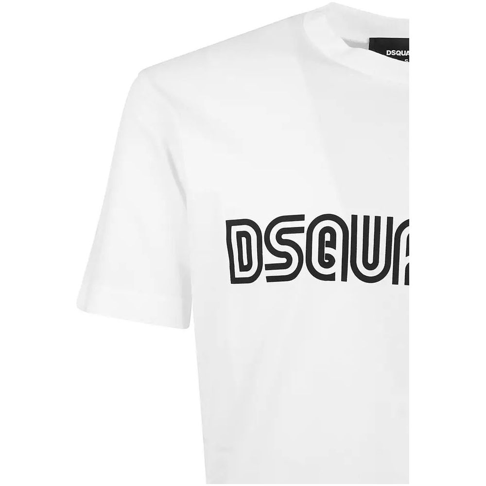 Dsquared² Elevated Classic White Cotton Tee elevated-classic-white-cotton-tee