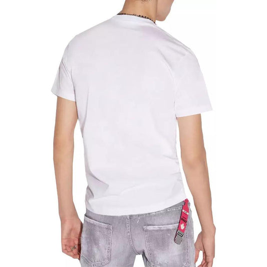 Dsquared² Elevated Classic White Cotton Tee elevated-classic-white-cotton-tee