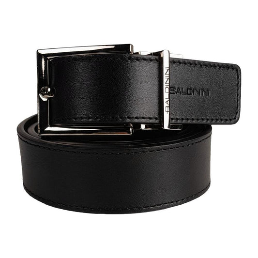 Baldinini Trend Reversible Calfskin Leather Belt - Dual Elegance black-leather-di-calfskin-belt