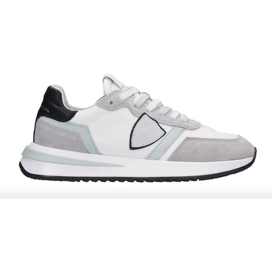 Philippe ModelChic White Fabric Sneakers with Leather AccentsMcRichard Designer Brands£269.00