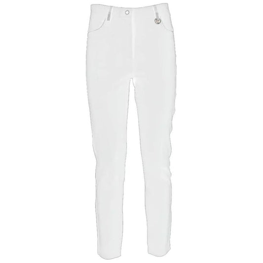 Yes ZeeChic White Slim-Fit Milano Stitch TrousersMcRichard Designer Brands£79.00