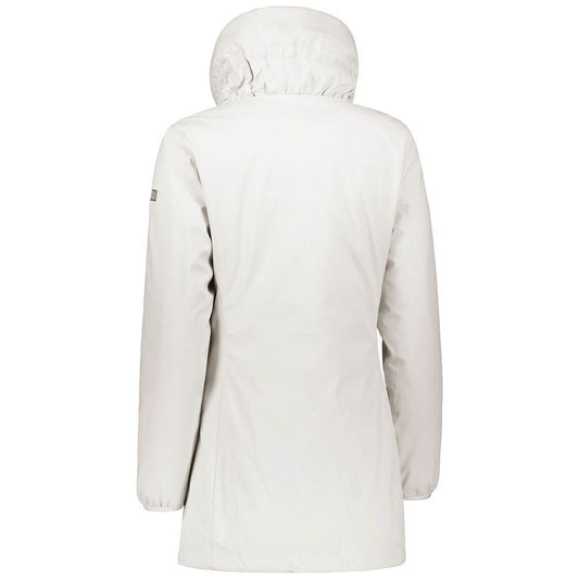 Yes Zee Chic White High Collar Down Jacket chic-white-high-collar-down-jacket